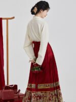 Mysterious Mamian Skirt Ming Dynasty Hanfu Drss - Image 4