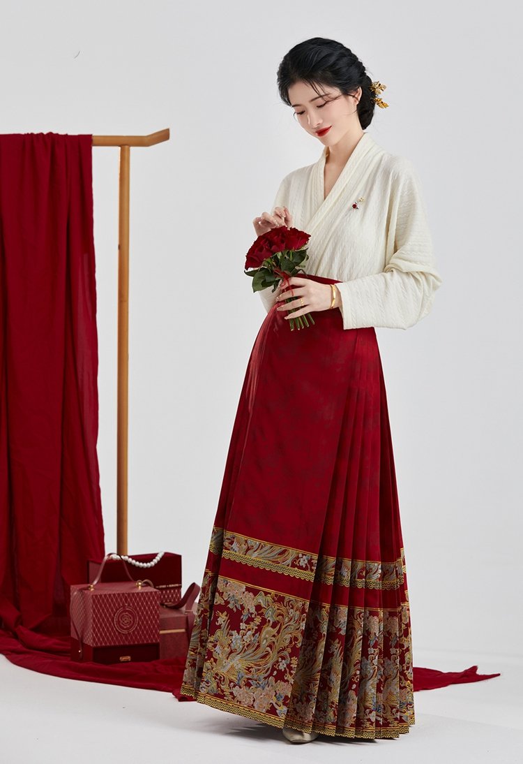 Mamian Skirt Ming Dynasty Hanfu Drss