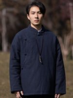 Men’s Chinese Style Jacket – Modern Oriental Mandarin Collar Outerwear