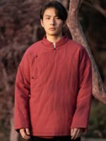 Men’s Chinese Style Jacket – Modern Oriental Mandarin Collar Outerwear - Image 3