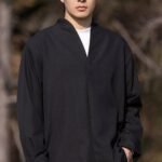 Men’s Daily Tang Suit Jacket – Mandarin Collar Frog Button Chinese Jacket