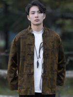 Men’s Chinese Brocade Jacket – Tang-Style Outerwear - Image 2