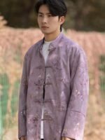 Men’s Chinese Suede Jacket Modern Tang-Style Outerwear - Image 4