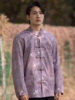 Men’s Chinese Suede Jacket Modern Tang-Style Outerwear - Image 3