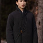 Men’s Chinese Wrap Winter Jacket Thick Padded Coat