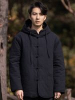 Men’s Hooded Chinese Winter Jacket – Thick Padded Tang-Style Coat - Image 3