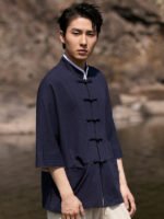 Exquisite Men’s Short Sleeve Linen Shirt