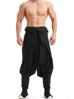 Ming Dynasty Hanfu Pants for Men – Loose Traditional Cosplay Trousers - Image 2