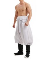 Ming Dynasty Hanfu Pants for Men – Loose Traditional Cosplay Trousers - Image 4