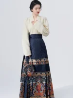 Ancient Chinese Costume Ming Dynasty Hanfu Skirt - Image 2