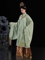 Ming Dynasty Clothes Set – Embroidered Yuanlingpao & Horse Face Skirt - Image 5