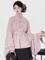 Ming Style Hanfu Set for Women – Embroidered Winter Outfit with Mamian Skirt - Image 5