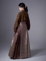 Ming Style Brocade Mamian Skirt Hanfu Set for Women - Image 5