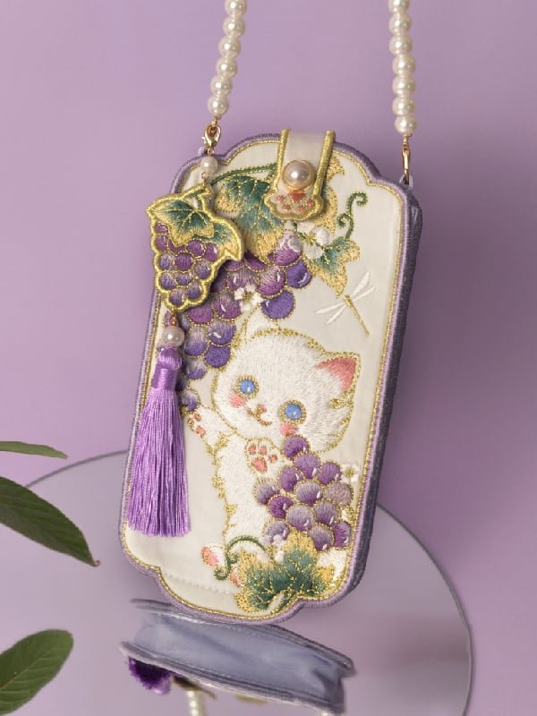 Embroidered Mobile Phone Bag