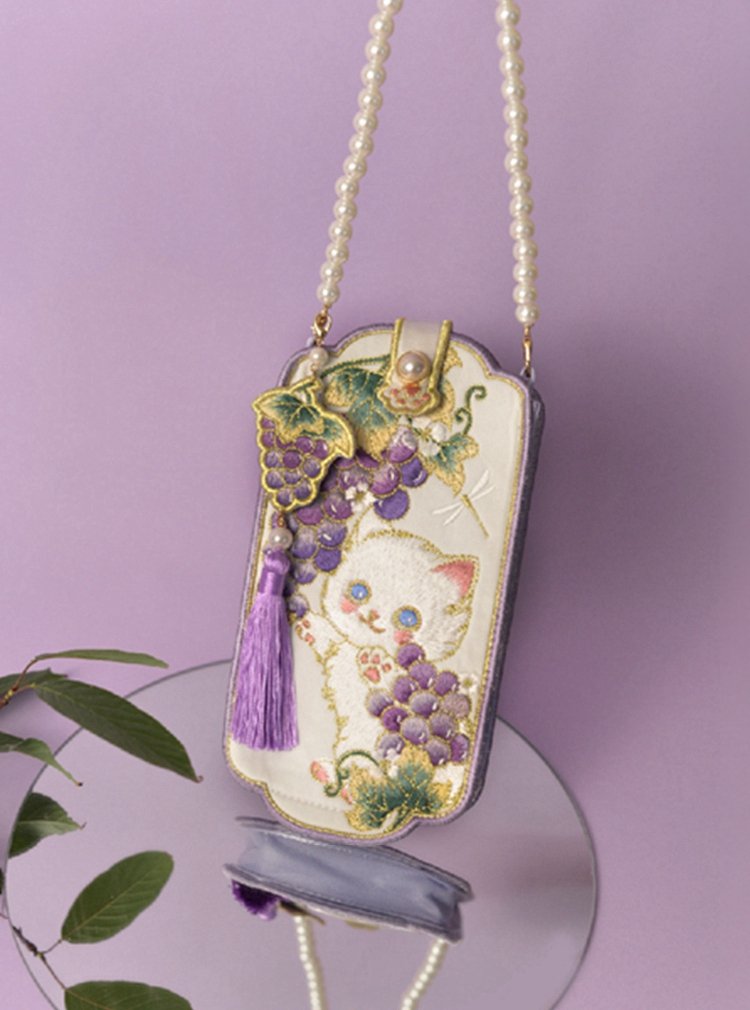 Embroidered Mobile Phone Bag