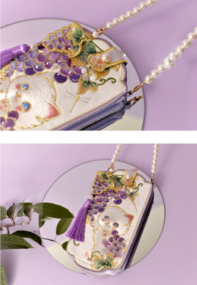 Embroidered Mobile Phone Bag