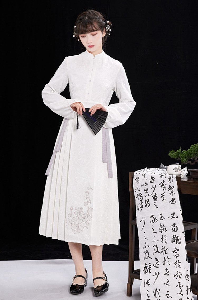 Modern Chinese Dress White Hanfu