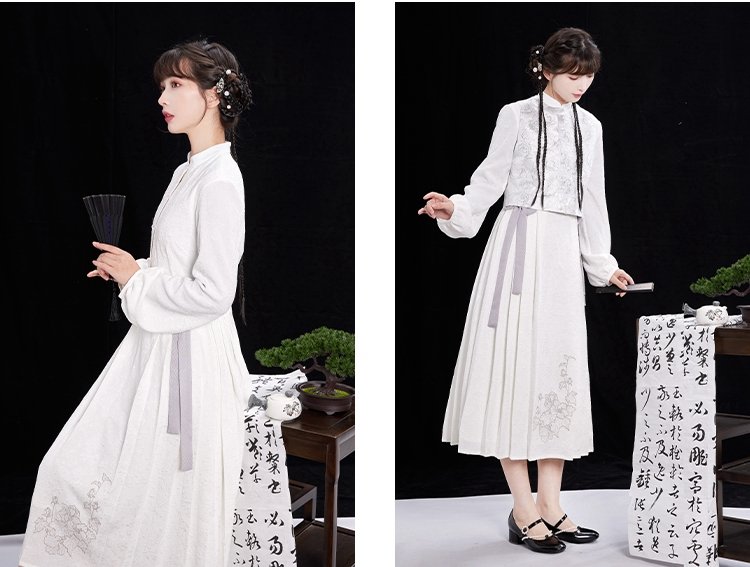 Modern Chinese Dress White Hanfu