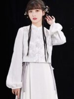 Modern Chinese Dress Fashion Hanfu White Female - Image 3
