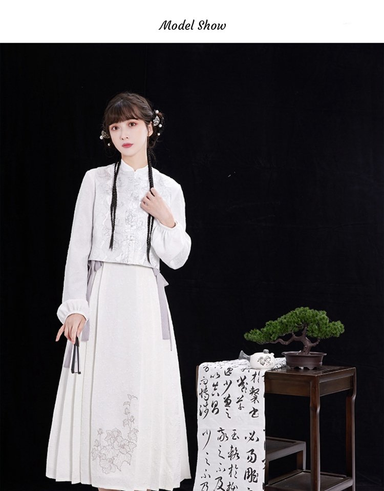 Modern Chinese Dress White Hanfu