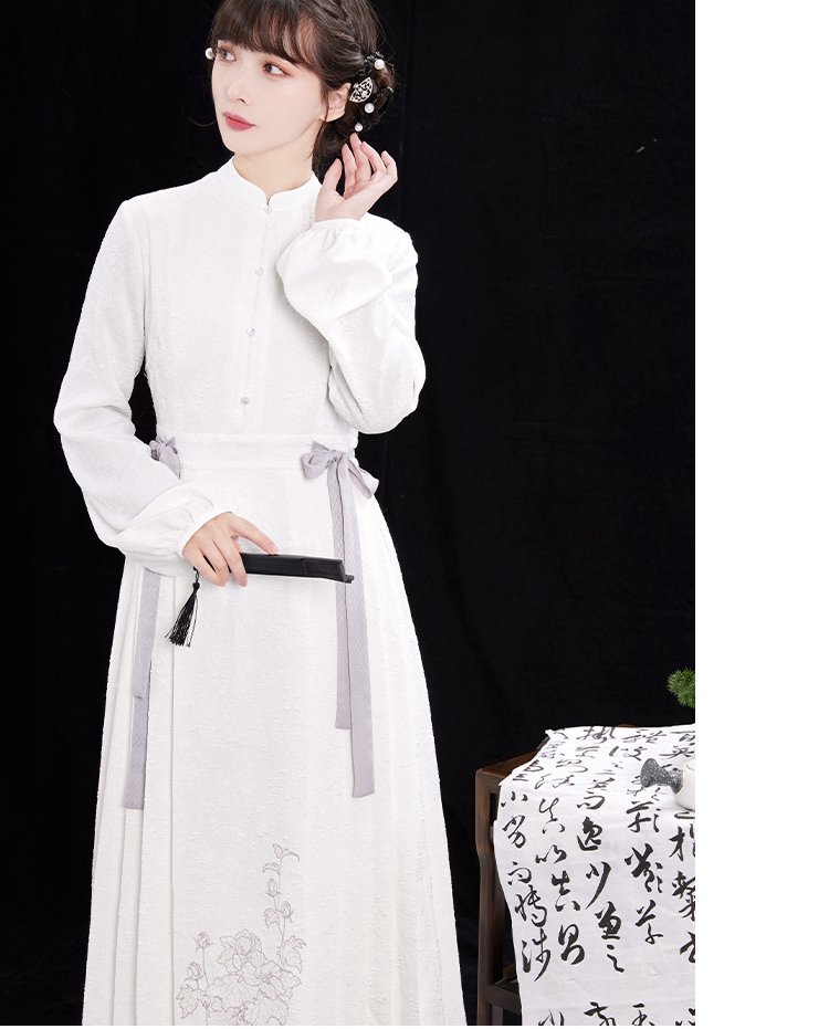 Modern Chinese Dress White Hanfu