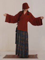 Rose Red Modern Hanfu Inner Top ?C Festive New Chinese Style Layering Piece - Image 2