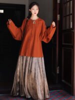 Sutang Modern Hanfu Skirt Set ?C New Chinese Style Mamian Skirt Outfit - Image 3