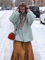 Frost Bloom Modern Hanfu Outfit – Cozy Daily Wear Set for Women - Image 5