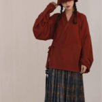 Rose Red Modern Hanfu Inner Top ?C Festive New Chinese Style Layering Piece