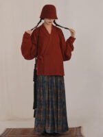 Rose Red Modern Hanfu Inner Top ?C Festive New Chinese Style Layering Piece - Image 3