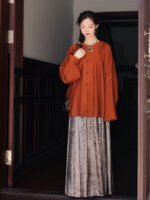 Sutang Modern Hanfu Skirt Set ?C New Chinese Style Mamian Skirt Outfit