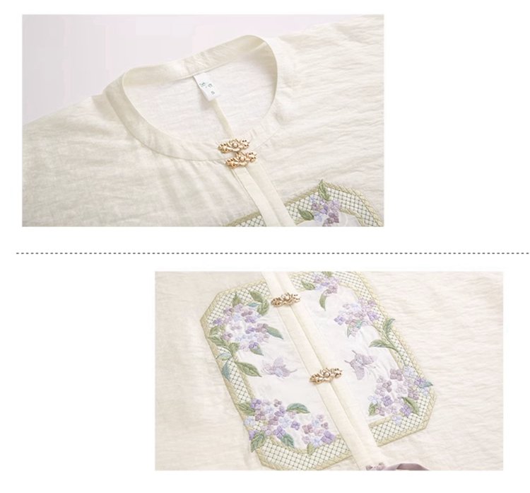 Modern Hhanfu Style Dress Embroidery