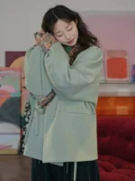 Frost Bloom Modern Hanfu Winter Jacket ?C Daily Wear New Chinese Style - Image 2