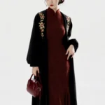 New Chinese Style Wool Coat for Women – Embroidered Elegant Daily Outerwear