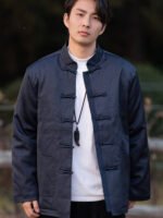 Padded Chinese Tang Jacket for Men – Thick Winter Loose Fit Outerwear - Image 3