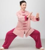 Elegant Tai Chi Outfit for Women – Soft Contrast Flow Meditation Set - Image 4