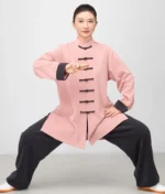 Elegant Tai Chi Outfit for Women – Soft Contrast Flow Meditation Set - Image 2