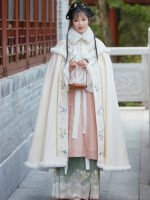 Plush Thickened Chinese Style Warm Winter Cloak