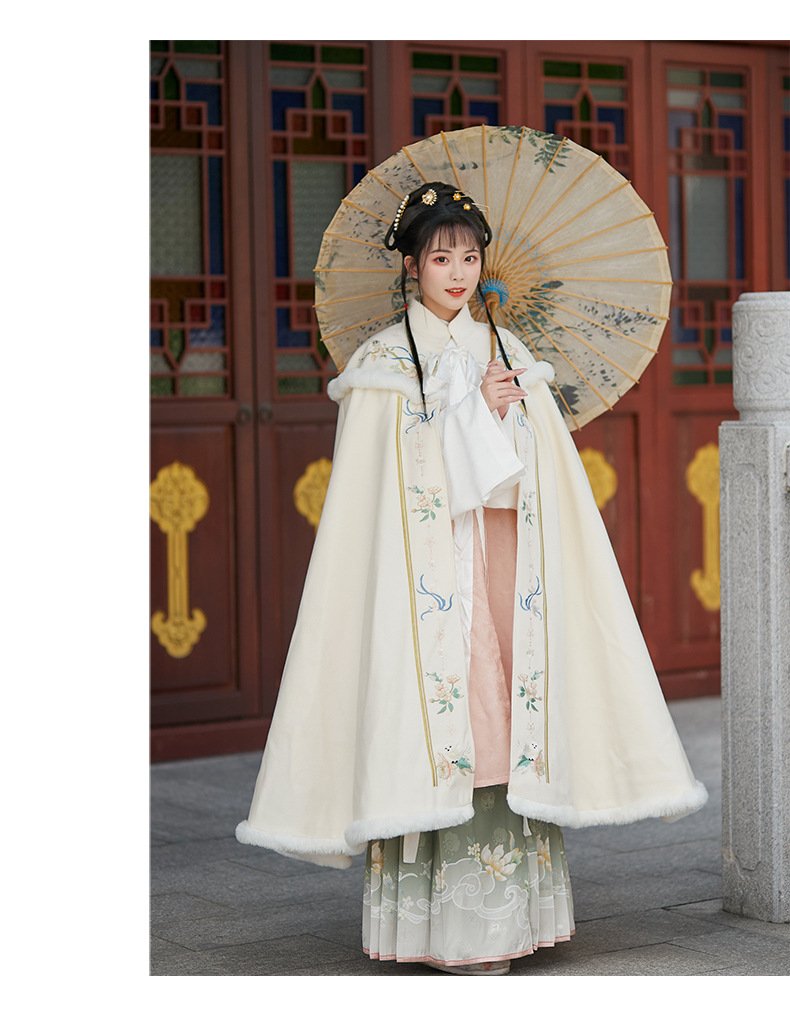 Chinese Style Warm Winter Cloak