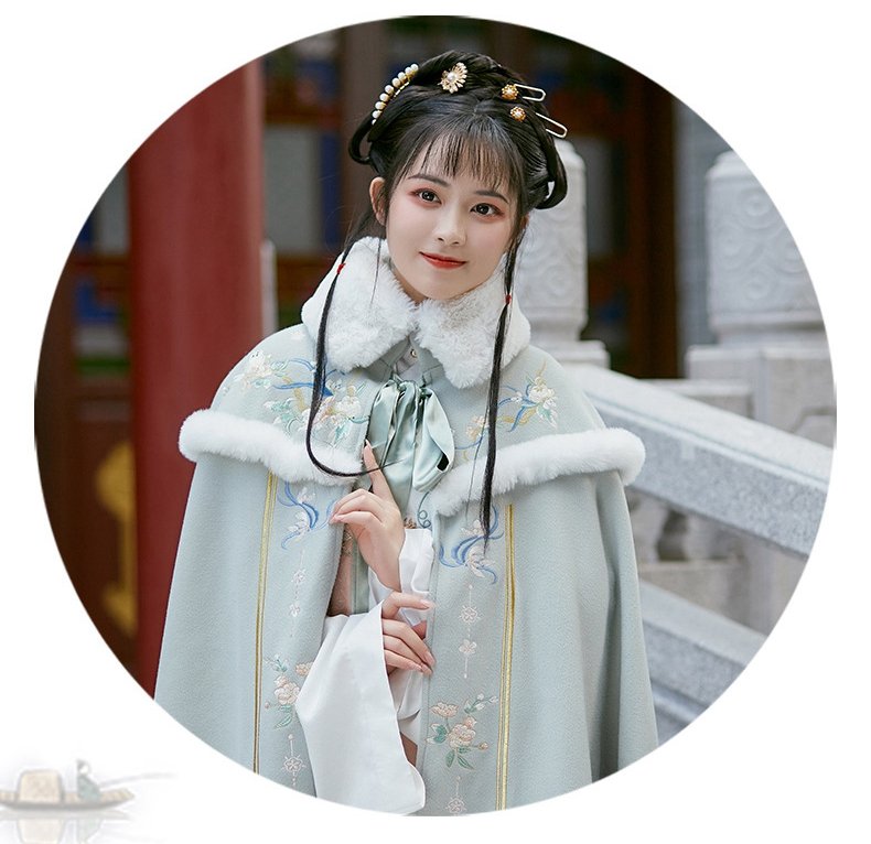 Chinese Style Warm Winter Cloak