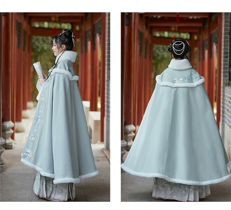 Chinese Style Warm Winter Cloak
