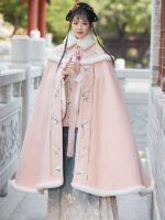 Plush Thickened Chinese Style Warm Winter Cloak - Image 2