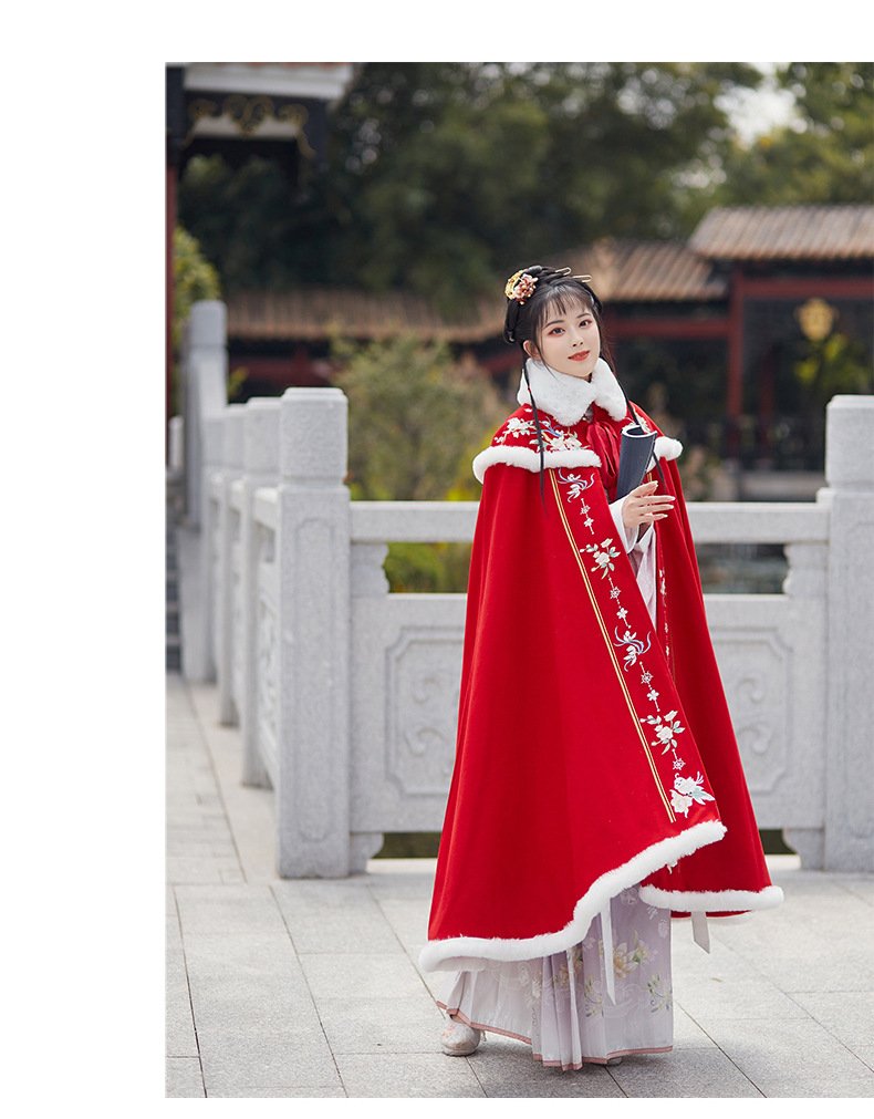 Chinese Style Warm Winter Cloak