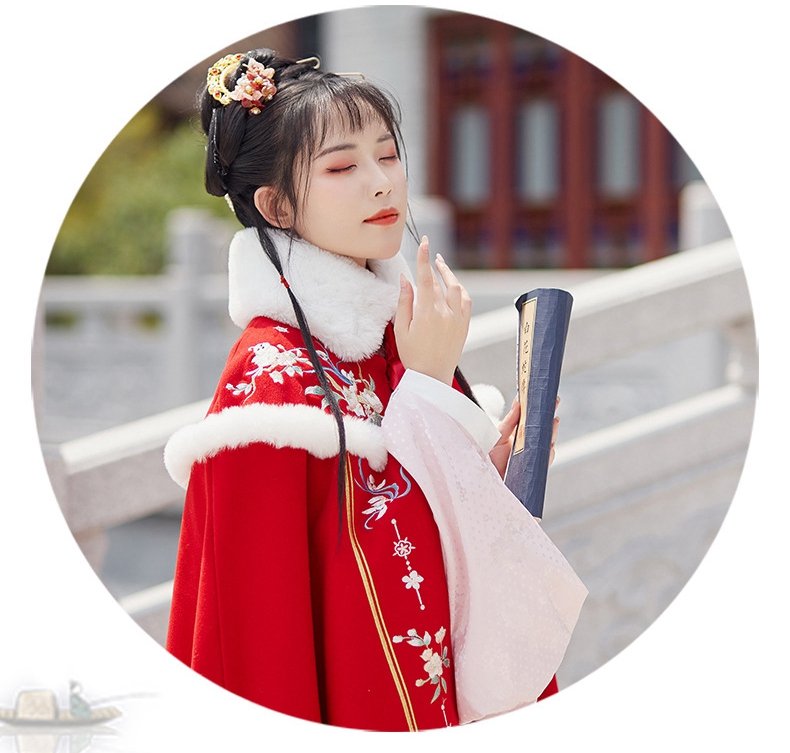 Chinese Style Warm Winter Cloak