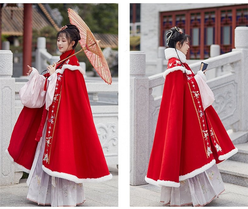 Chinese Style Warm Winter Cloak