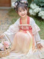 Chinese Hanfu Flowing Fairy Princess Dress Girls