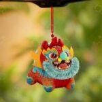 Feng Shui Wealth Guardian Charm Pouch – Embroidered Lucky Beast Ornament - Image 3