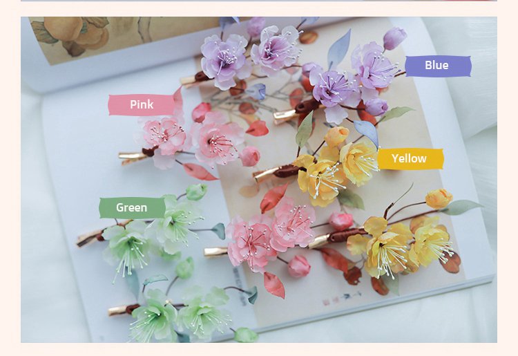 Retro Cute floral Hair Clips