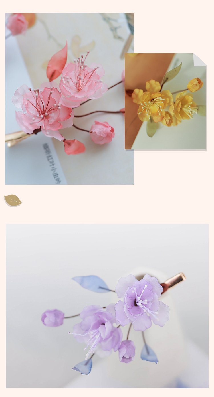 Retro Cute floral Hair Clips