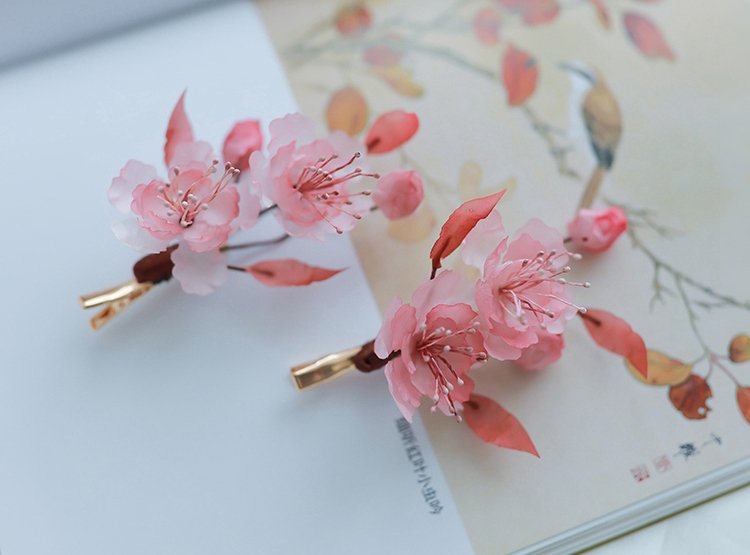 Retro Cute floral Hair Clips
